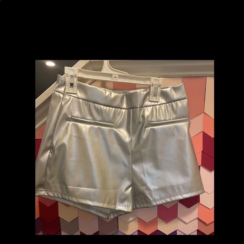 Nasty Gal Metallic Shorts